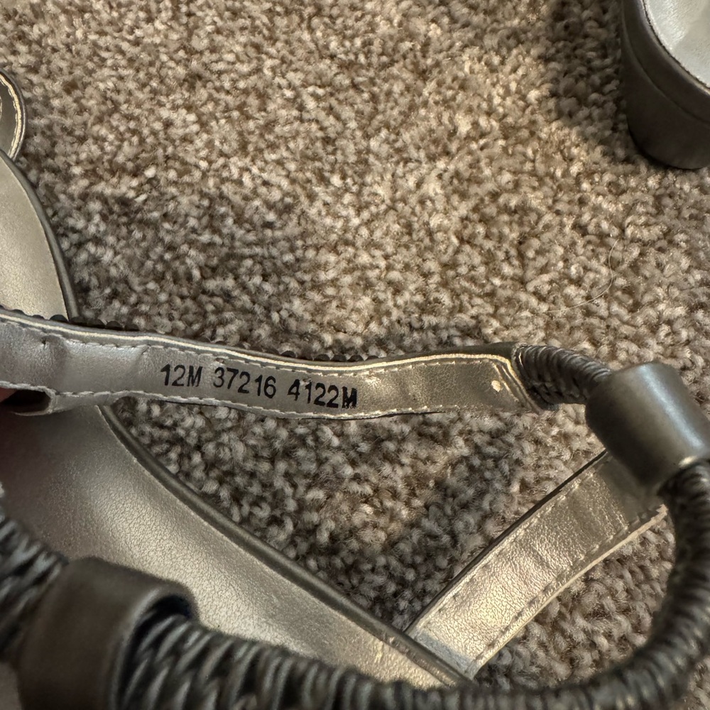 Touch Ups (Silver Beaded Sandals) View 5